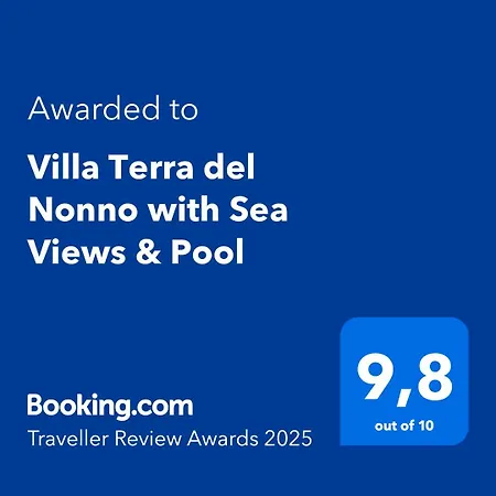 Terra Del Nonno With Sea Views & Pool Villa
